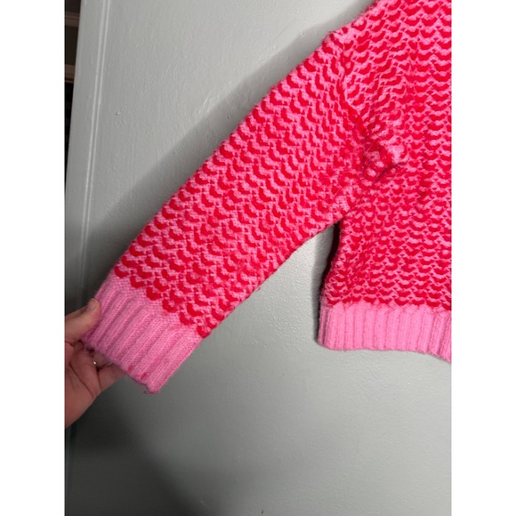 Lilli Sidonio Molly Bracken cropped jumper pink and red - Picture 8 of 12